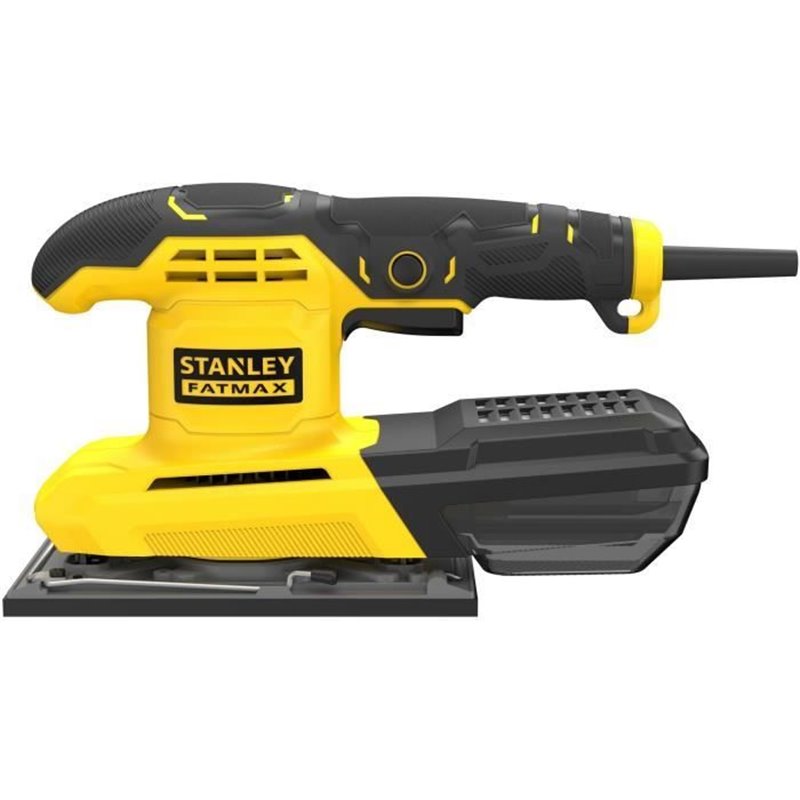 Produktbild von Schwingschleifer 280w Stanley FatMax Schwingschleifer FMEW214K 280 Watt, 187 X 90 Mm Schleifband Drehzahlvorwahl Klettfix Schleifpapierbefestigung Integrierte Staubabsaugung Inkl Schleifgitter Und Koffer 112708 25045 Schleifmaschine Für Holz Stanley Koffer
