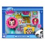 BANDAI - Littlest Pet Shop - Coffret Fun Factory - Ensemble de jeu avec 2 animaux, décor et accessoires - BF00519