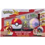 2 Poké Balls avec leur Pokémon et 6 disques d'attaques - BANDAI - Pokémon - Poké Ball attaque surprise Pikachu vs Arcko 