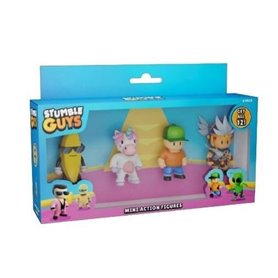 BANDAI - Stumble Guys - Mini Action figures 4 pack -Window box