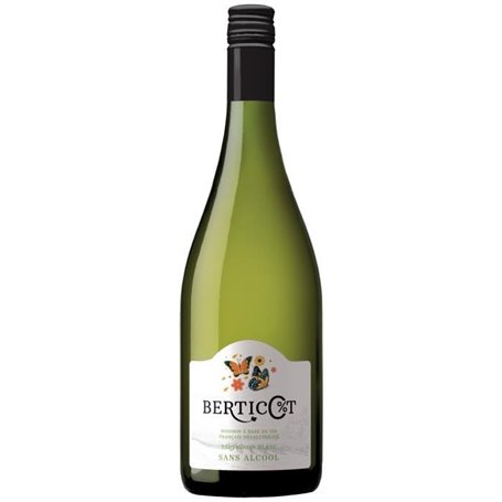 Bertico%T - Sauvignon Blanc Sans Alcool  - Boisson a base de vin français désalcoolisé