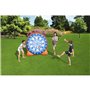 Jeu de fléchettes gonflable géant avec ballons - BESTWAY - All Star - Cible de football a scratch - Base lestée