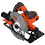 Scie circulaire filaire BLACK+DECKER CS1550-QS - Profondeur de coupe 66 mm