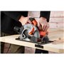 Scie circulaire filaire BLACK+DECKER CS1550-QS - Profondeur de coupe 66 mm