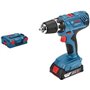 Perceuse visseuse sans fil Bosch GSR 18V-21 + 2 batteries 2Ah + chargeur + coffret L-BOXX - BOSCH - 06019H1008