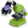 Microscope 40x-640x - BRESSER JUNIOR - Éclairage LED - kit d'expérimentation - vert