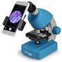 Microscope 40x-640x - BRESSER JUNIOR - Éclairage LED - kit d'expérimentation - bleu