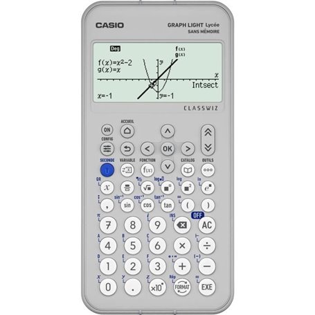 Calculatrice graphique - CASIO - Lycée - Graph Light - Blanc