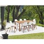 Lot de 2 chaises de jardin en PP - Blanc - 50 x 55 x 85,5 cm