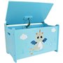 Coffre a jouets en bois LEON LE DRAGON - FUN HOUSE - ± 40 x 58 x 36 cm - Bleu