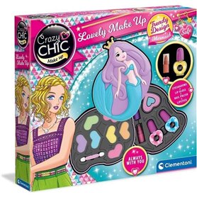 Clementoni - Crazy Chic - Palette de maquillage Sirene - 2 palettes de fards a paupieres