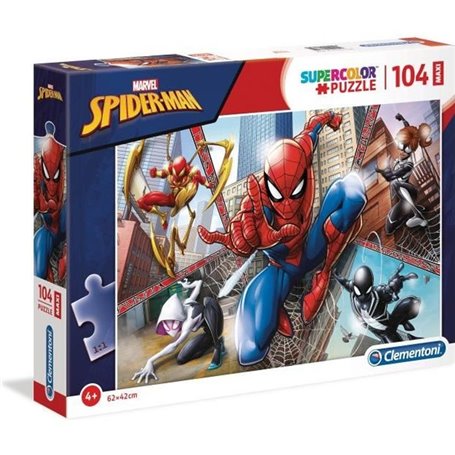 Puzzle Spider-Man - Clementoni - 104 pieces Maxi - Dessins animés et BD - Enfant 4 ans et plus