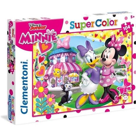 Clementoni - Puzzle Minnie Happy Helpers - 104 pieces - Fille - A partir de 5 ans