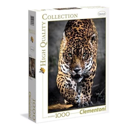 Clementoni - Puzzle 1000 pieces - La marche du Jaguar - Animaux - Adulte - Fabriqué en Italie