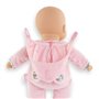 Poupon Pti' Coeur Ours Rose - COROLLE - 30cm - Rose - Des 9 mois