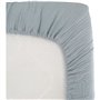 Drap housse lange - DOMIVA - 70x140 cm - Bleu vintage - Gaze de coton