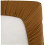 Drap housse lange - DOMIVA - AU FIL DE L'EAU - Caramel - 70 x 140 cm