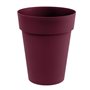 EDA Pot de Fleur Vase Mi-Haut TOSCANE Ø 44 cm - Volume 50 L - Ø 44 x H.53 cm - Rouge bourgogne