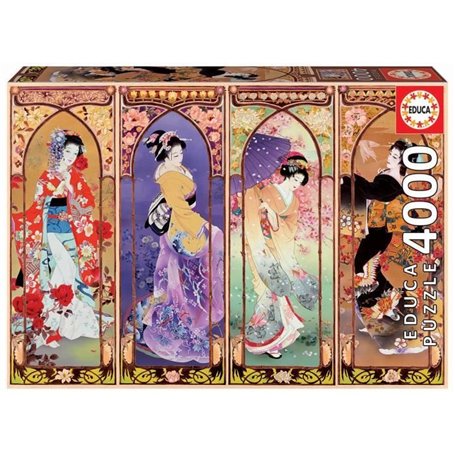 Puzzle 4000 pieces EDUCA - Collage Japonais - Pour enfants et adultes - Dimensions 136 x 96 cm