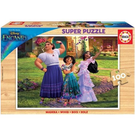 Puzzle en bois Disney Encanto - EDUCA - 100 pieces - Violet - Dessins animés et BD