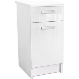 START Meuble bas de cuisine L 40 cm  - Blanc brillant