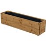 Jardinieres a fleurs EKJU - 75x18xh20 cm - Traitées en autoclave brun