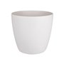 ELHO Brussels Pot de fleurs rond Roues 47 - Blanc - Ø 47 x H 44 cm - intérieur - 100% recyclé