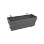 Elho Loft Urban Balconniere Allin1 50 - Noir - L 49 x B 27 x H 21 cm - Balconextérieur - 100% recyclé