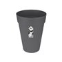 ELHO Loft Urban Pot de fleurs rond Haut 42 - Noir - Ø 42 x H 56 cm - extérieur - 100% recyclé