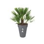 ELHO Loft Urban Pot de fleurs rond Haut 42 - Noir - Ø 42 x H 56 cm - extérieur - 100% recyclé