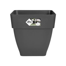 Elho Vibia Campana Bac a fleurs Carré 37 - Noir - Ø 36 x H 36 cm - extérieur - 100% recyclé