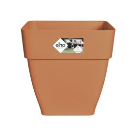 Elho Vibia Campana Bac a fleurs Carré 37 - Marron - Ø 36 x H 36 cm - extérieur - 100% recyclé