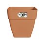 Elho Vibia Campana Bac a fleurs Carré 37 - Marron - Ø 36 x H 36 cm - extérieur - 100% recyclé