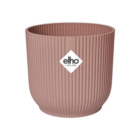 ELHO Vibes Fold Pot de fleurs rond Roues 35 - Rose - Ø 35 x H 32 cm - intérieur - 100% recyclé