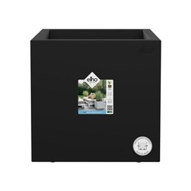 Elho Vivo Next Square 40 Bac a fleurs - Noir - Ø 39 x H 38 cm - intérieurextérieur - 100% recyclé