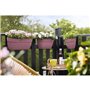 ELHO - Pot de fleurs -  Vibia Campana Easy Hanger Small - Rose Poussiere - Balcon extérieur - L 24.1 x W 20.5 x H 26.5 c