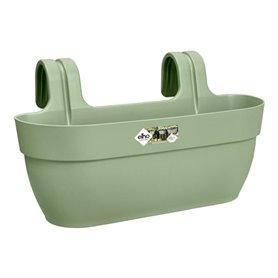 Pot de fleurs - ELHO - Vibia Campana Easy Hanger L - Vert pistache - Plastique régénéré - Avec réserve d'eau