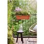 Elho Noa Balconniere Xl - Marron - L 78 x B 20 x H 18 cm - Balconextérieur - 100% recyclé