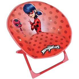 Fun house miraculous siege lune pliable ladybug pour enfant h.47 x l.54 x p.42 cm