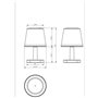 Lampe de table solaire GALIX G4410 - 25 Lumens - H20 cm