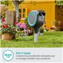 Dévidoir automatique sur pic GARDENA RollUp M liseret bleu - Longueur 20m - Ø11mm - Kit complet