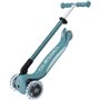 Trottinette 3 roues pliable - GLOBBER - PRIMO FOLDABLE PLUS LIGHTS - Bleu aqua - Roues lumineuses - 2 a 9 ans - 50 Kg