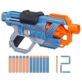 Nerf Elite 2.0 - Commander RC-6 - Barillet rotatif 6 fléchettes - Personnalisable