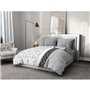 Parure de couette microfibre ETHNO - 1 housse de couette 220 x 240 cm + 2 taies d'oreiller 63 x 63 cm - Gris