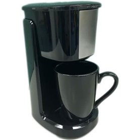 Cafetiere filtre 12V 1 tasse - HTC EQUIPEMENT - Noir - Pratique pour voiture et camping