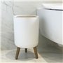 Poubelle sur pied de salle de bain push  - MALMO - KITCHEN MOVE - 7 L - Ouverture par pression - Bois design