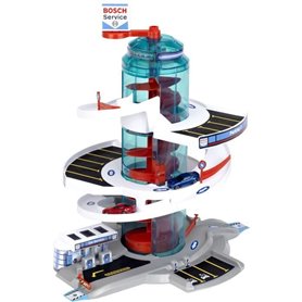 Garage miniature pour enfant - KLEIN - 2899 - Bosch Car Service Helix 3 niveaux avec fonctions électroniques