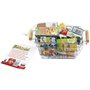 Jouet d'épicerie - KLEIN - Panier a provisions en métal garni de boîtes - Garni de boîtes d'aliments factices.