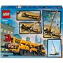 LEGO City 60409 La grue de chantier mobile jaune, set de construction cadeau pour enfants