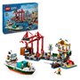 LEGO City 60422 Le port et le navire marchand